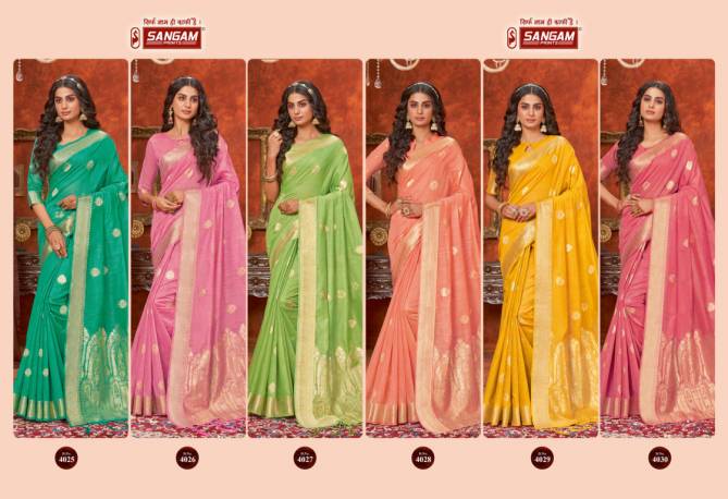 Sangam Bluemoon New Designer Ethnic Wear Cotton Handloom Sarees Collection